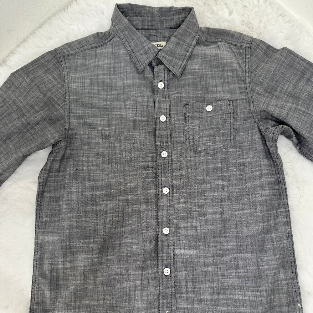Cherokee boys’ long-sleeve button-down shirt